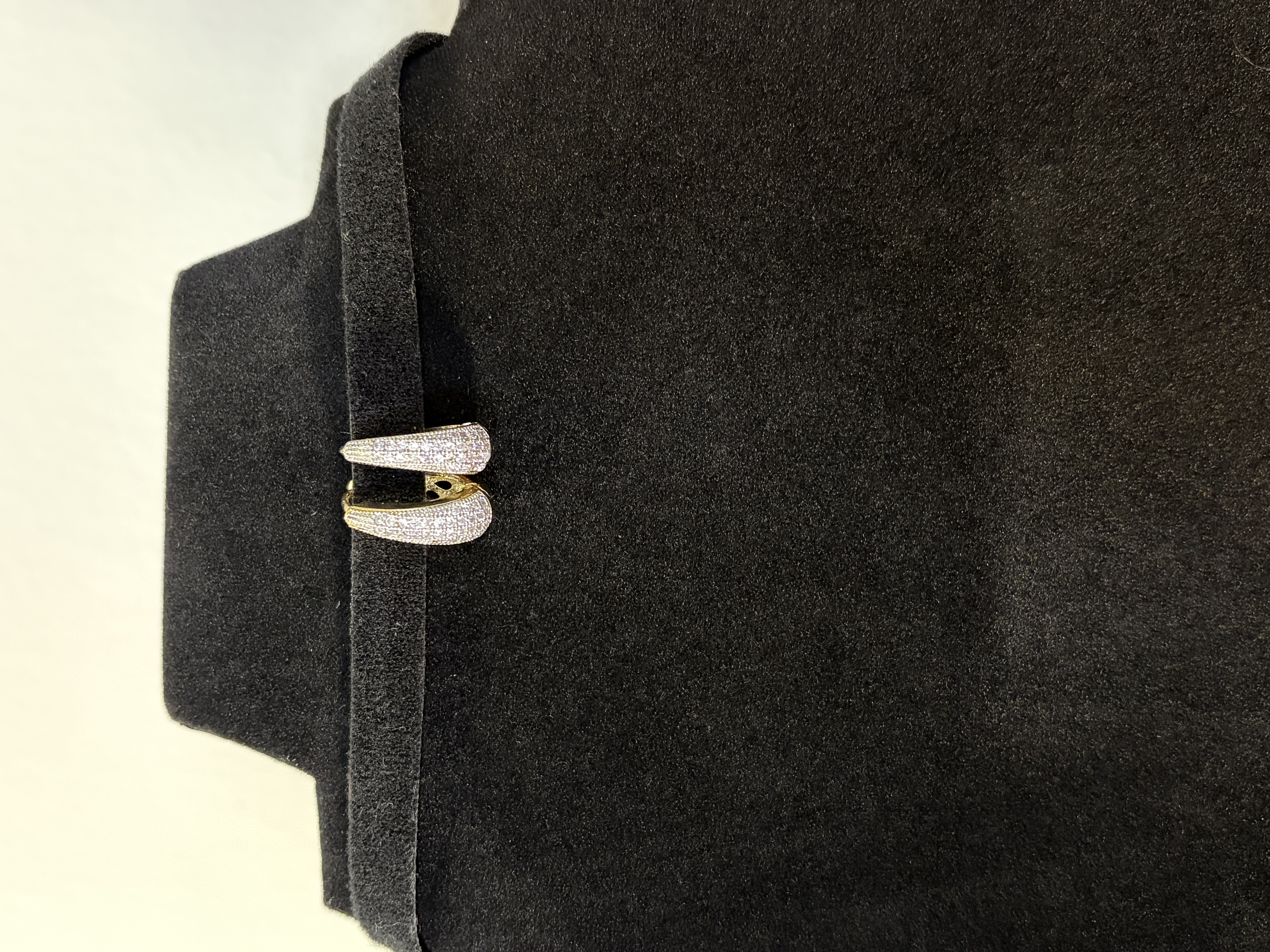 CZ Pavé Hoop Earrings