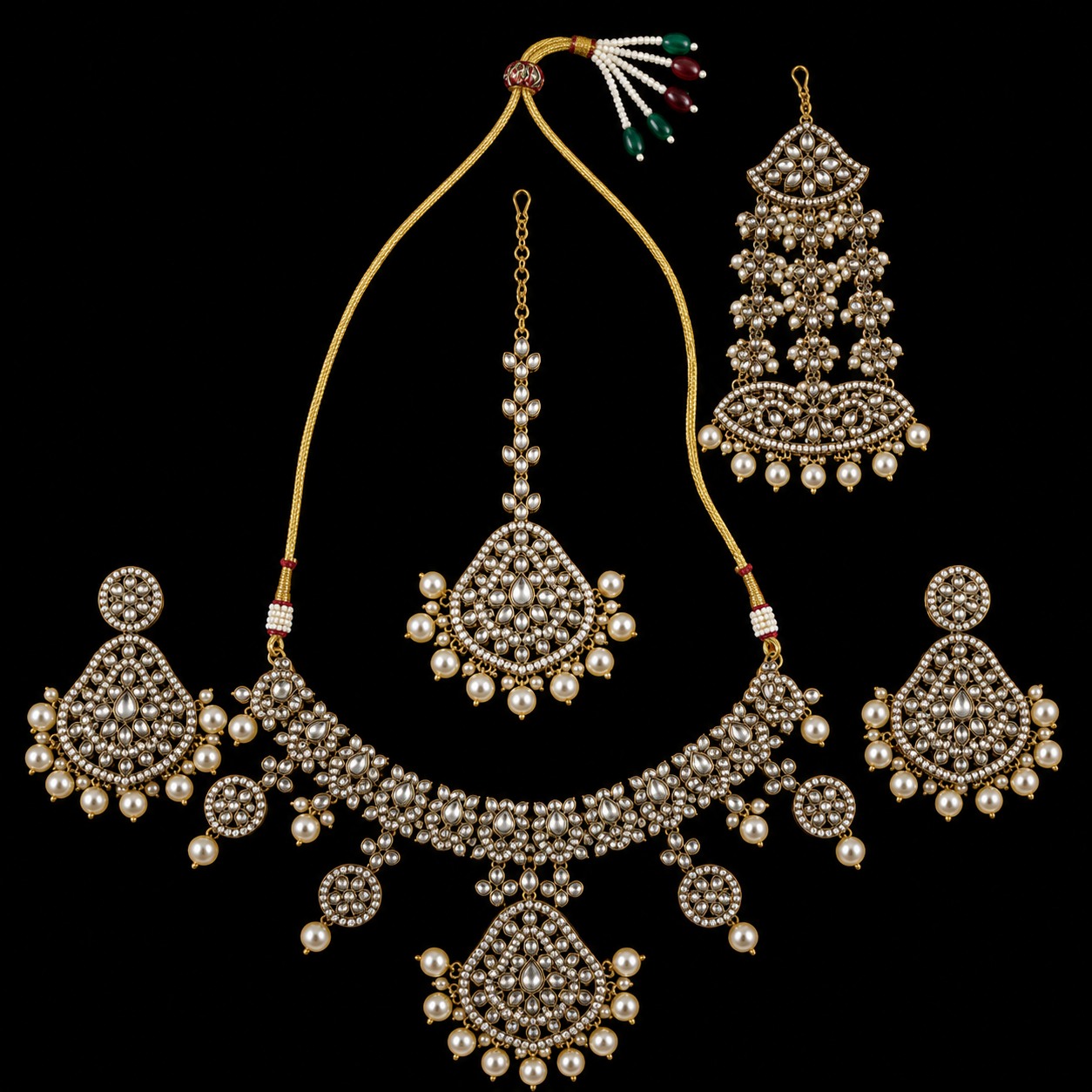 Grand CZ & Pearl Bridal Set